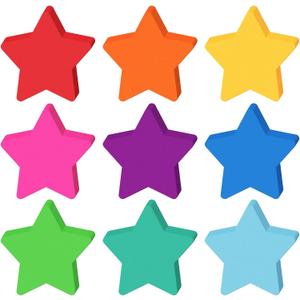 Kisston 360 Pcs Star Cutouts Paper 3.9 Inch Assorted Colors Star Die Cuts Classroom Bulletin Board Decorations Star Shaped Card Stock for DIY Projects Craft School Wall Decor