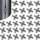 30 Pairs Curtain Magnets Closure, Magnetic Curtain Clips for Indoor Outdoor Curtains Prevent Light Leaking, Strong Curtain Weights Magnets for Pergola Patio Gazebo Cabana