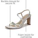 Sam Edelman Women's Elissa Heeled Sandal Soft Silver 8.5 M