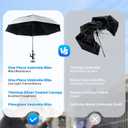 Upgrade Enlarge 68" Hvac Umbrella with Magnetic Base,Universal Clip Included,Reinforced Fiberglass,Wind-Resistnat, Better Than Foldable Ribs,Portable Magnetic Umbrella,For Hvac and Outdoor Activities,180Adjustable