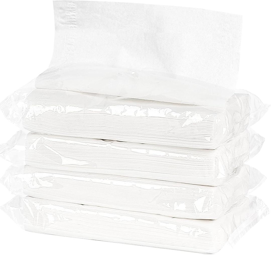 Accmor Car Tissue Refills, Ultra-Soft Auto Tissues Holder Refill for Visor, Napkins Holder Refill, Car Travel Tissues, Replacement Tissue Refills for Vehicle,Home,Office, 4 Pack 2-Ply 200 Sheets