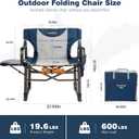 SUNNYFEEL Oversized Camping Directors Chair for Adults with Side Table, 21"x25"x37"