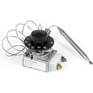 60125401 Deep Fryer Thermostat with Knob Switch, Millivolt Thermostat RX-1-36, 1/4" Mpt Stuff Box Compatible with Pitco 60124501, Imperial 1175, American Range 11113 A50400, Royal Range 3113, 200-400F