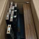 FROMJBEST End Table Set of 2, Side Table, Nightstand, Sofa Side Table with Shelf, Modern End Table for Living Room, Bedroom (Brown&black)