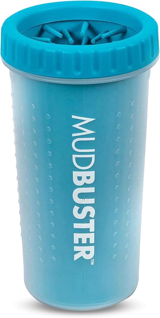 Dexas MudBuster Portable Dog Paw Cleaner, Large, Blue (PW720312)