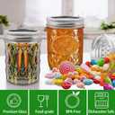 16 oz Wide Mouth Mason Jars with Lids, 4 Pack Food Grade Glass Canning Jars, BPA Free Airtight Reusable Dishwasher Safe for Food Storage, Canning, Pickling, Jam, Honey & DIY Decor