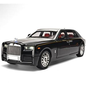 OANMYJJO Car Toys for Boys 1/18 Diecast Cars Phantom Model Car Kits Collectible Suitability for Children and Adults,Pull Back Cars with Light and Sound,Toy Cars for Boys Age 4-7Silver