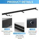 42 Inch Heavy Duty Blind Wall Mount Floating Shelf Bracket - Hidden Shelf Bracket with 150 LB Weight Capacity -3/4 Inch Solid Steel Support Rods