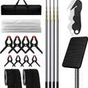 MAYOKEN 4 Pack 16FT Dust Barrier Poles Dust Containment System Construction
