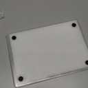 URBAN ARMOR GEAR UAG Designed for MacBook Air 15" Case 2023-2025 M2/M3/M4 (A3241 A3114 A2941) - Translucent Clear Rugged Tactile Grip Laptop Protective Cover, Plyo Ice/Black