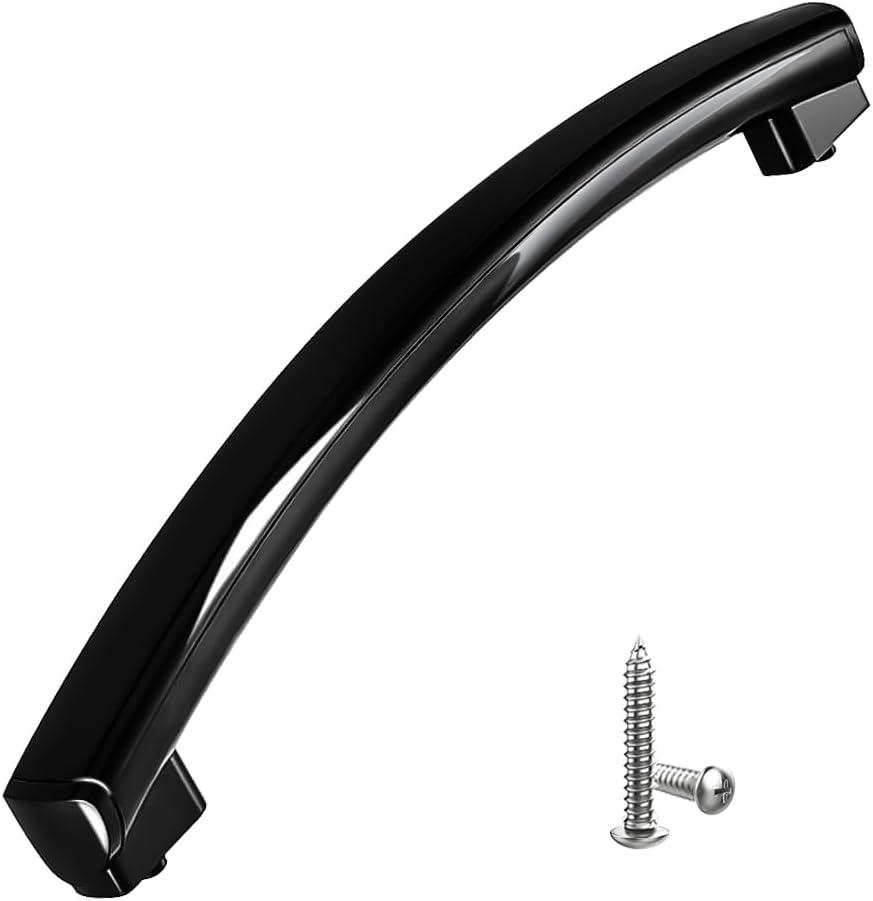 WB15X10278 AP5790517 Microwave Door Handle Replacement Compatible with General Electric GE Microwave Door Handle, Replaces 261300714902, PS8754175, 3025557-Black