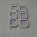 Kathfly 6 Pcs Hair Tie Container Dispenser Organizer Hair Tie Holder Travel Portable Bobby Pin Holder Cotton Swabs Dispenser Women Bathroom Storage Accessory Travel Essentials(White)