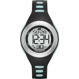Skechers Tennyson Silicone Digital Watch for Women (Black)