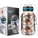 Digital Counting Money Jar, Digital Coin Counter with LCD Display Large Capacity Money Saving Box for Kids Adults as Gift on Christmas,Birthday