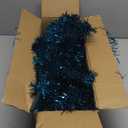 [ Timer & 12 Modes ] 3 Ft Blue Christmas Tree with DIY 50 Warm White & Multi Color Lights 15 Ball Ornaments 3D Star Remote Control Battery Operated Pencil Full Tree Xmas Christmas Decorations Table