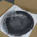 KIVY Concrete Fruit Bowl for Kitchen Counter - Large Decorative Bowl for Home Decor - Black Pedestal Bowl - Decorative Bowls for Home Decor - Black Kitchen Island Decor