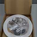 Flexible bendable ceiling curtain track, curved rod with silent roller bracket, room divider, RV ceiling track (White, 3 Meters (9.84 FT)