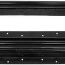 Drawer Rolling Bearing Slip Rail Undermount Heavy Duty Drawer Slides Full Extension Bottom Mounted Hidden Under Ball Bearing Metal Rails Track Guide 1 Pair(Black,16 Inch(400-900mm))
