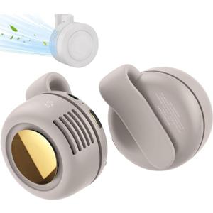 Portable Silent Bladeless Mini Fan, Portable Mini Clip On Fan for Shirt & Waist, Adjustable 3 Speeds Rechargeable Hands-Free, for Outdoor & Travel & Office, Travel Accessories - Ideal Gift