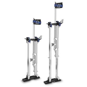 GCCSJ 24''-40'' Drywall Stilts for Adults Adjustable Heights Aluminum Work Stilt with Protective Knee Pads for Sheetrock Drop Ceiling Painting Painter Pruning Branches or Cleaning