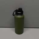 Sports Water Bottle 32oz, Insulated Water Bottle with Handle,Stainless Steel,Simple Modern,Suitable for Travel, School, Boy, Girl(Army Green)