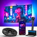Ailofy Smart TV LED Backlight with Camera for 75-85 inch Screens, 16.4ft LED Strip Lights Sync to Screen& Music, Color Changing Lights for TV Compatible with Alexa & Google Assistant, App Control