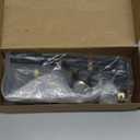 SCX24 +4mm Wide Aluminum Axles Set 3-Section CVD Planet Cover Brass Knuckles for Axial 1/24 RC Crawler Car SCX24 Deadbolt C10 JLU Gladiator Bronco (Black)