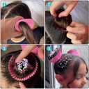 XANGNIER Hair Accessories Kits for Girls,Women,Kids,12 Pcs Cupcake Liners Hair Accessories Decorations for Crazy Day with 12 Clips and Silicone Decorative Granules