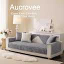 Velvet Washable Couch Cover for Pets Dogs, Non Slip Sectional Sofa Covers for 3 Cushion Couch Sofa L Sharped Sofa Arm Slipcover, Furniture Protector Covers(1 PCS 27"x27" Dark Grey)