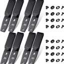 8 Pcs Holster Belt Clips Knife Belt Clip Holster Hardware Adjustable Molle Adapter with Screws for Outdoor