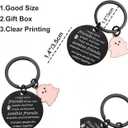 2 x Lapsia Best Friend Keychains  Funny Birthday Gifts for Friends, Christmas Gifts for Women, Cute Stocking Stuffers