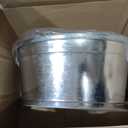 Large 6-Gallon Galvanized Tin Beverage Tub, 20x14x10 inches (Pack of 2)