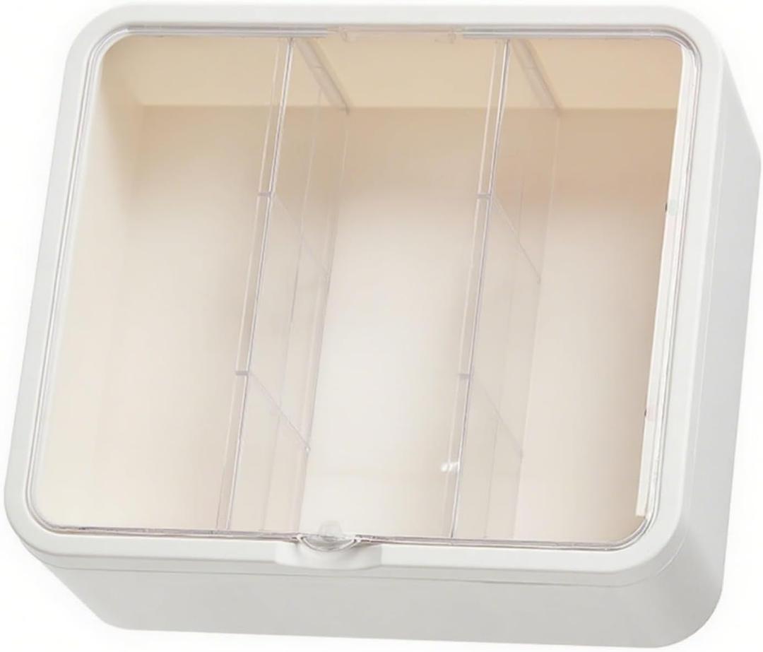 Wall Mount Organizers for Action Figures Model Toy Clear Display Case Featuring Adjustable Shelves Action Figure Storage Box (White)