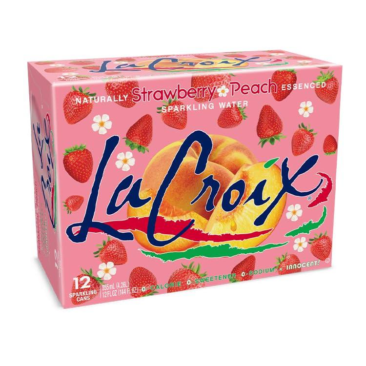 La Croix Sparkling Water, Strawberry Peach, 12 Fl Oz (pack of 12)