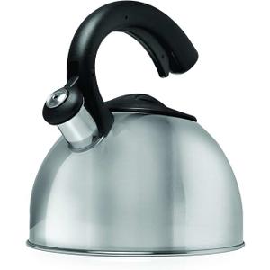 461555 3 Qt Easy Pour Whistling Tea Kettle Stainless Steel