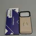 LOHASIC for iPhone 17 Pro Max Case Wallet with Card Holder, 360° Rotation Ring, RFID Blocking, 5 Card Slots, PU Leather 6.9" Cover for Apple 17 Pro Max Men Women, Ivory White