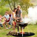 38Fire Pit Mat for Bonfire,Reusable Under Grill Mats for Outdoor Grill&Deck Fireproof, Oil-Proof fire Pit mats for Deck Patio Grass Outdoor Grill Accessories.