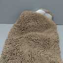 Soft and Absorbent Chenille Bathroom Rugs Non-Slip Quick-Drying Shower Rugs Machine Washable (Yellow) 25"x58"
