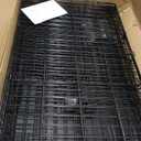 Amazon Basics Large 3-Tier Cat Cage Playpen with Easy to Clean Removable Tray, Front Doors, Portable, Foldable, 35.8" x 22.4" x 50.6", Black