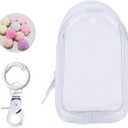 Clear Doll Display Bag Keychain Portable Hanging Figure Storage BagMystery Box Organizer Dustproof Collectibles Display Case for Showing Off Blind Boxes Mini Figures (Cabin)