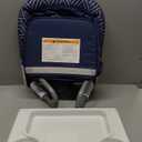 MTWML Hook On High Chair with Tray,Portable Baby High Chair That Attaches to Table,Clip On Fast Table Seat for Babies and Toddlers.Baby Feeding Seat for Dining Tables and Counter(Stripe-Blue)