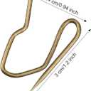 Outus 58 Pack Metal Curtain Hooks Pin On Drapery Hooks 1.2 x 1 Inch for Window,Door,Shower Curtain(Oil-Rubbed Bronze)