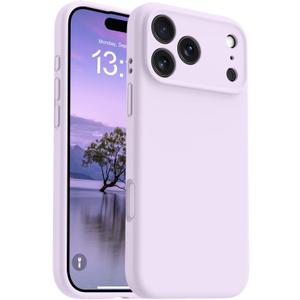 OTOFLY Magnetic for iPhone 17 Pro Max Case,Compatible with Magsafe,Classic Liquid Silicone Mobile Phone Case,Integrated Camera Control Button,Anti-Scratch Microfiber Lining, Cloud Mauve