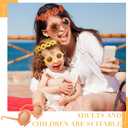 Groovy Retro Flower Sunglasses Headbands Party Favors Daisy Flower Costume Accessories Set 60s 70s Party Gifts for Kids (12 Pcs)