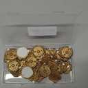 Yoption Star Wax Seal Stickers, 100 Pack Antique Gold Self-Adhesive Seals for Wedding Invitations, Party, Christmas, Envelopes, Gift Wrapping
