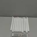 SunFunUSA LED Flameless Taper Candles with Remote Timer Battery Operated-9.6 Inches Flickering Window Candle Lights Realistic Warm Amber Light Best Gift for Xmas Wedding Home Dinner Decor Set of 10 (White)