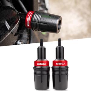 FOR Ninja 650 Z650 Z650 RS ninja650 z650 rs 2026 2025 2024 2023-2017 New Accessories Motorcycle Exhaust Pipe Frame Crash Block Impact Pad Protector Crash Protection Body Crash Protection Ball (Red)