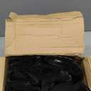 Kisston Jumbo Size Plastic T Shirt Bags with Handles, 35 Mic, XX Large Plain Plastic T Shirt Grocery Bags, Thick and Heavy Duty(20" X 12",Black)