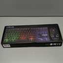 CHONCHOW Wireless Gaming Keyboard and Mouse Combo, Rechargeable 87 Key LED Light Up Keyboard Ergonomic Gaming Mouse, Backlit Wireless Mouse and Keyboard for Xbox PS4 PS4 PC Laptop