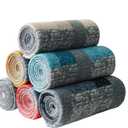 Fleece Throw Blankets Bulk Fleece Blankets Solid Wholesale Lightweight Warm Soft for Pet Bed Sofa Office Wedding Gifts Travel Seasons Multiple Plaid 50x60 Inches Pack of 6